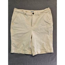 Caterpillar Mens Beige Canvas Workwear Shorts Size 32 Utility Pocket CAT Logo