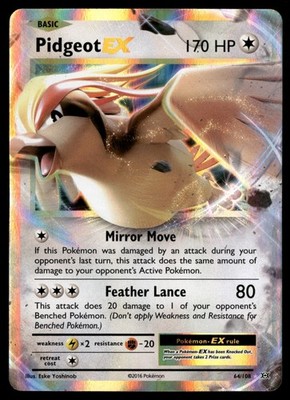 Pidgeot EX XY Evolutions 64/108 Pokemon Card TCG