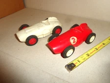 Vtg 1960’s ELDON SEARS ALLSTATE RACE SET 1/32 SLOT CAR LOT (BOTH RUN)