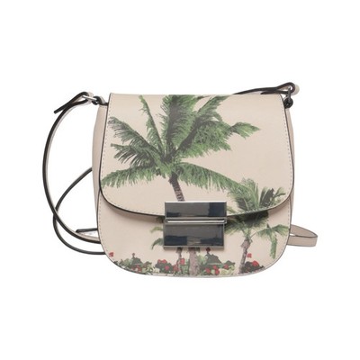 Zara Basic Collection, Umhängetasche, Damen, Beige/Grün, Print, 19, 8 #CXt