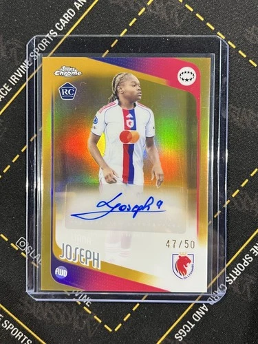 2025-26 Topps Chrome UWCL Liana Joseph RC Rookie Chrome Auto Gold Refractor /50
