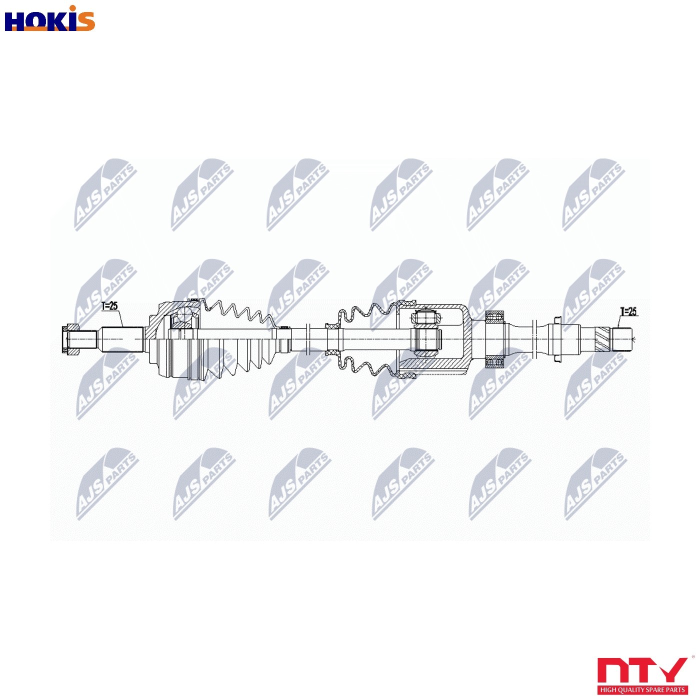 Nty Driveshaft For Renault Megane Iv 1.6 15- /Right,Atm Cvt - Image 9
