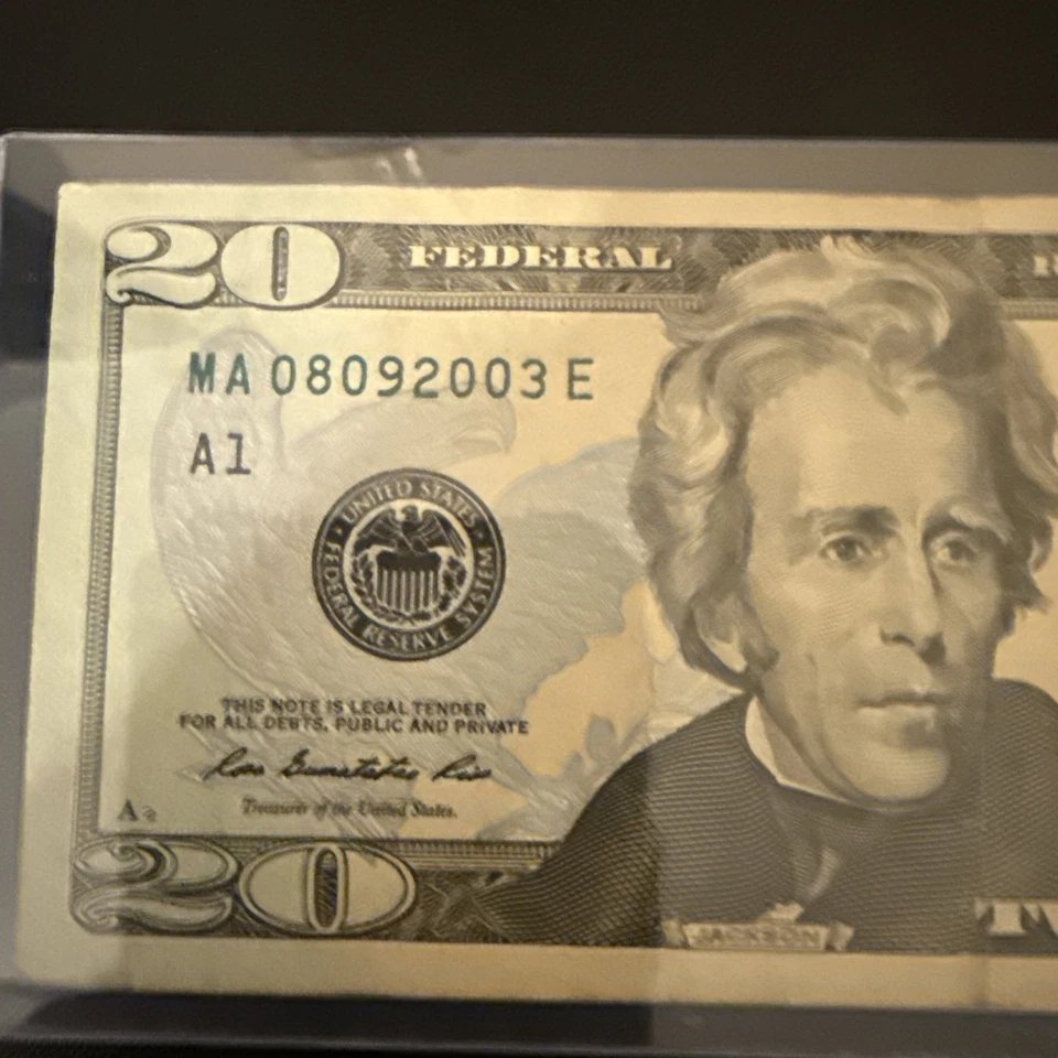 August 9th 2003 Birthday $20 Dollar Bill Note *Rare - Image 3 of 4