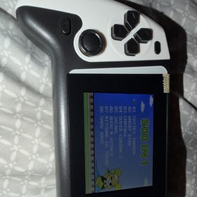 500-in-1 Handheld System Nintendo NES White/Black USB-C Micro USB Headphone