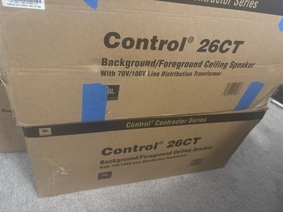 JBL Control 26CT 6.5'' Ceiling Speaker, Background/Foreground, 70v/100v