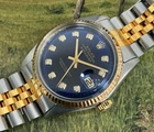 Rolex Datejust TwoTone Blue Dial  36mm Jubilee Watch Restored No Reserve Auction