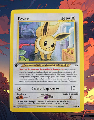 Pokemon Eevee 38/75 Neo Discovery - 1. Auflage Ita (prima ed) - Vintage - TOP
