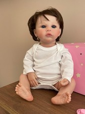 bambola reborn -44 cm con accessori -interamente in morbido vinile 
