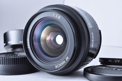 Nikon AF NIKKOR 24mm f/2.8 Weitwinkel Prime Objektiv schwarz F Mount aus Japan