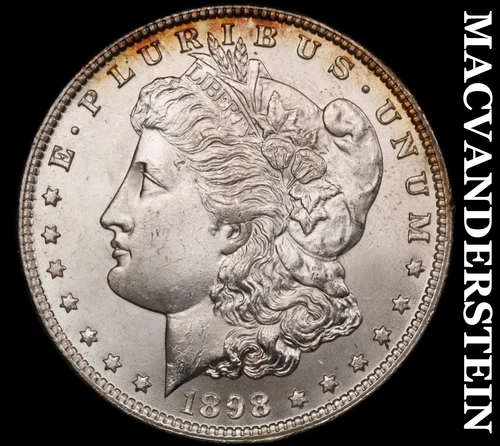 1898-O Morgan Silver Dollar- Choice Gem Brilliant Uncirculated+++ Luster #i8675
