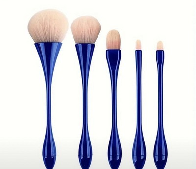 5 Stück Slim Waist Make-up Pinsel Lose Puderpinsel ﻿Fundament Pinsel Lippenpinsel Set