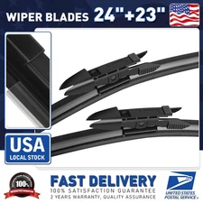 Windshield Front Wiper Blades Top Lock Replace for BMW 6 series E63 E64 24"&23"