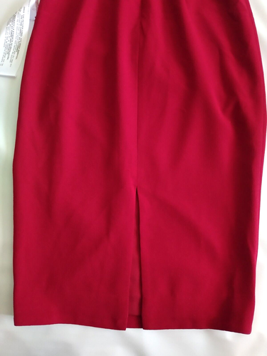 Neu mit Etikett Kleid The Population Nordstrom XS Elle Etui Midi Herzausschnitt Dress Granat - Bild 4 von 9