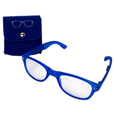 Global Vision Foldaway™ Readers Blue w/ Clear Lens & Pouch +1.5 Magnification