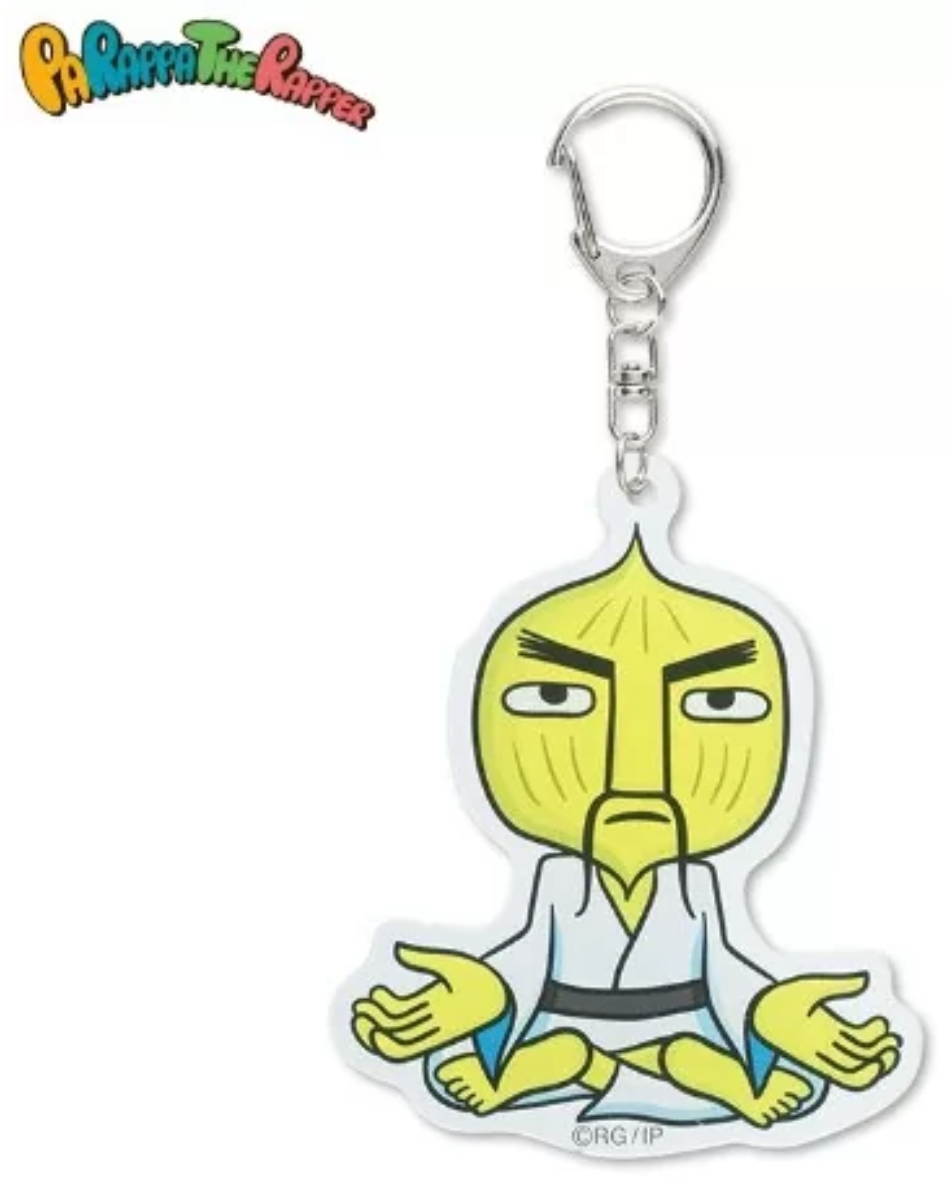 Parappa The Rapper Chop Chop Master Onion Acrylic Keychain 2024