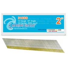 2" DA21 ANGLE FINISH NAILS 15GA 316SS 4,000ct | MDA21B8