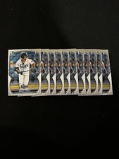 Brock Jones 1st Bowman Chrome Prospects Lot 11 Rays 2023