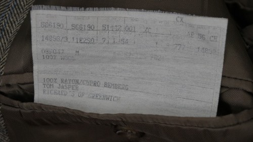 ERMENEGILDO ZEGNA Richards Greenwich Windowpane Herribone Blazer 54 EU - 44 L - Picture 8 of 8