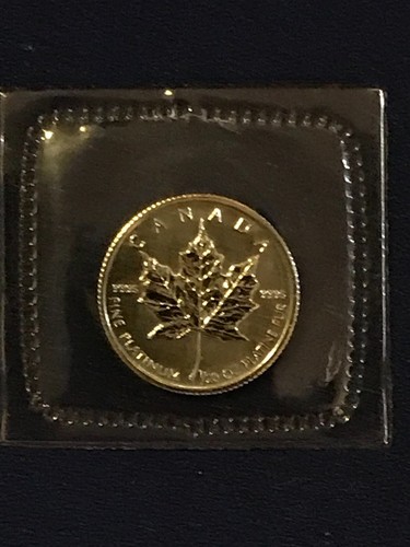 SUPER RARE- only 1,340 minted- PLATINUM 1997 Canada 1/20 oz $1 Maple Leaf coin - Picture 4 of 15