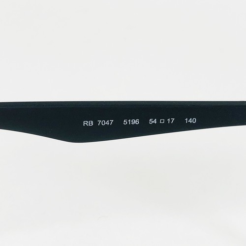 RAY-BAN eyeglasses SATIN BLACK SQUARE glasses frame MOD: RB 7047 5196 - Picture 6 of 12