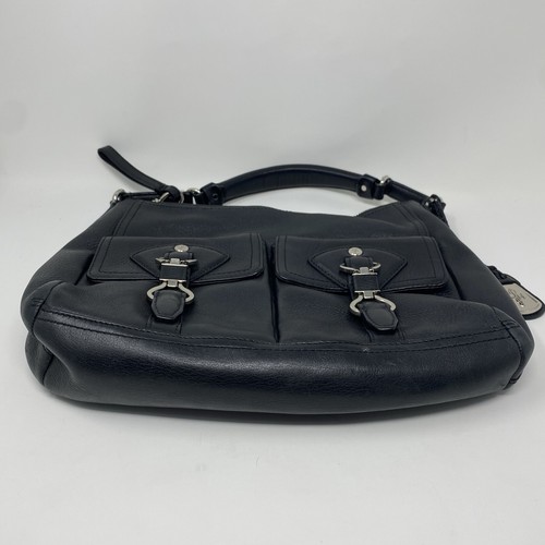 Cole Haan Black Pebbled Leather Handbag 14" x 10" - Picture 7 of 24