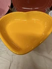 fiestaware large heart bowl-1st quality- BUTTERSCOTCH
