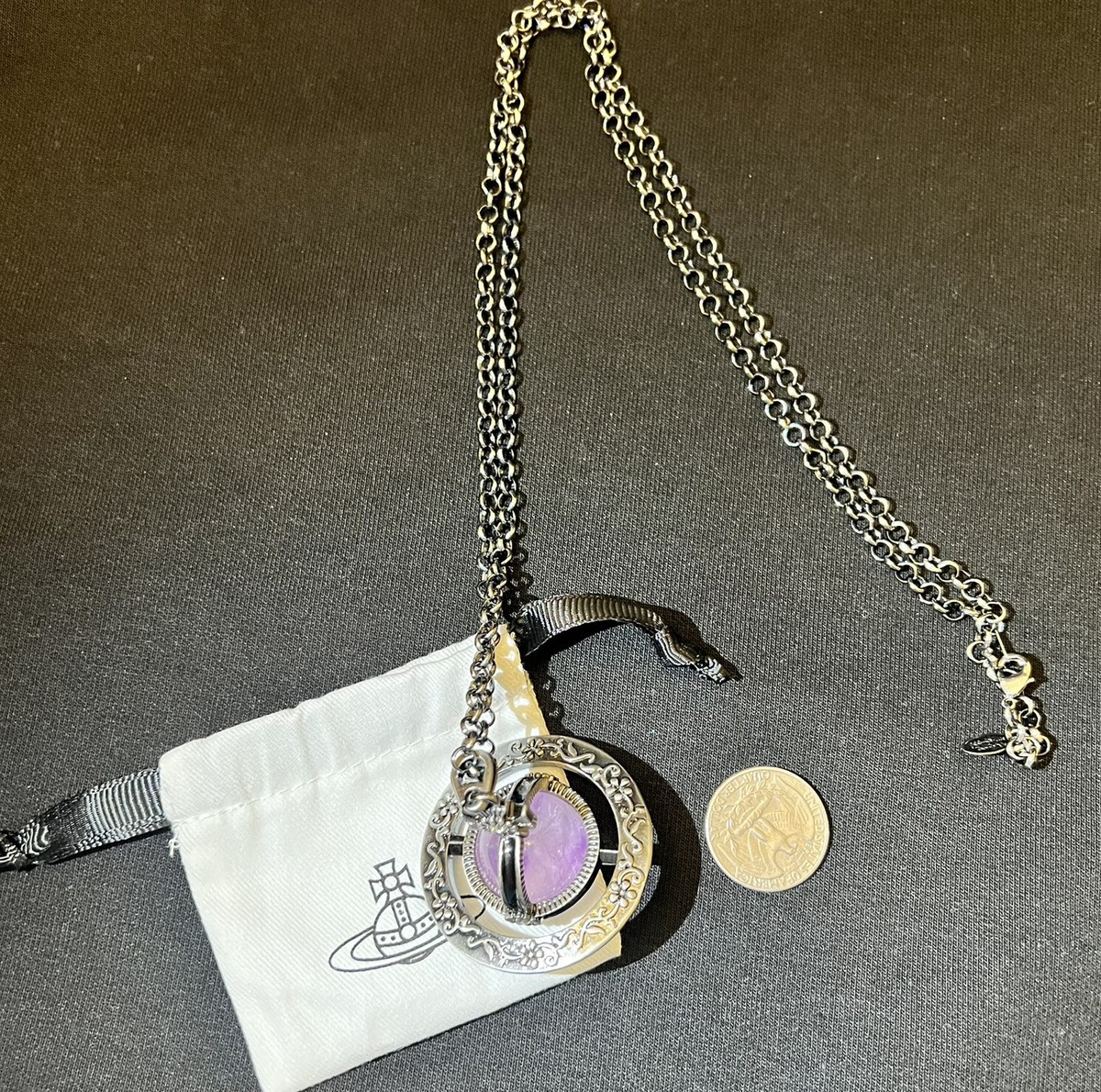 Rare Vivienne Westwood Purple Ornamental 3D Big Amethyst Orb