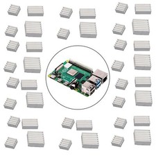 Aluminum Heatsink Radiator Cooler Kit with Sticker Raspberry Pi 4B Model