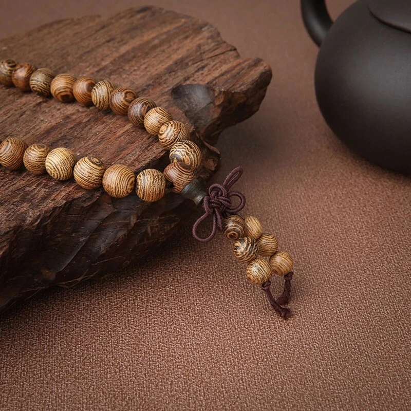 Wooden Bead Bracelet 108 Buddhist Beads Bracelet For Men Prayer