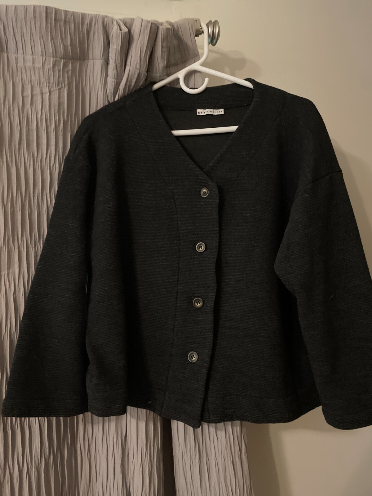 Bryn Walker EUC Dark Gray Top Medium - image 1