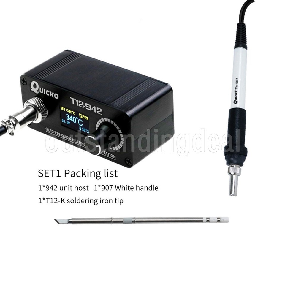 T12-942 Oled Digital Soldering Station With Handle Iron Tips Welding