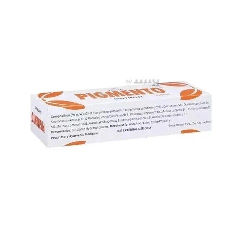 Charak PIGMENTO Ointment (50g) Herbal Ayurvedic Skin Wellness ( Pack of 5 ) - Picture 3 of 3