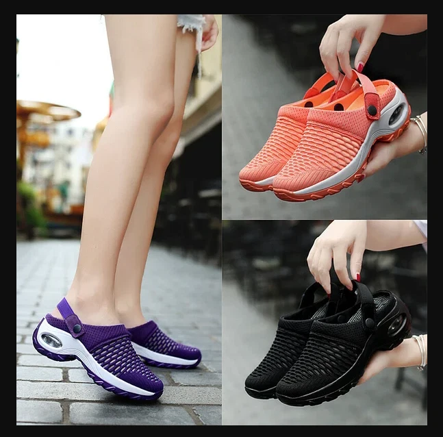 2022 New Women s Air Cushion Slip On Walking Sandals Summer Hot Sale 49 OFF