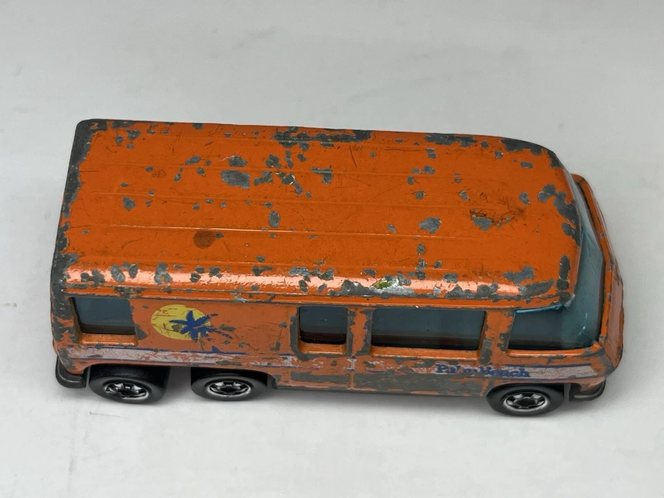Autocaravana GMC Hot Wheels 1976 vintage - Palm Beach naranja diecast Hong Kong Foto 3 de 4