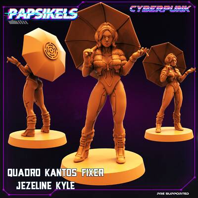 Quadro Kantos Fixer Jezeline Kyle | DnD Miniatures | Tabletop Gaming | Tabletop