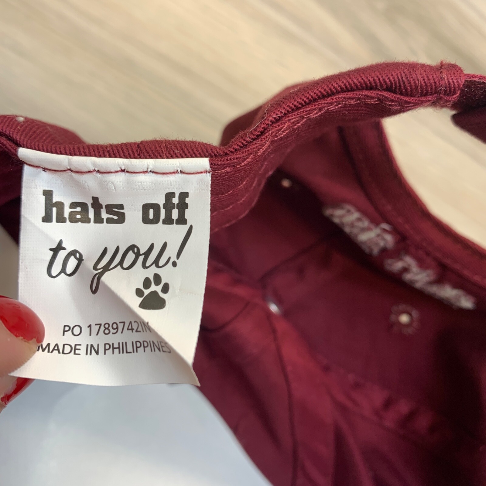 Raising Cane's Chicken Fingers Employee Hat Cap Red One Love Adjustable