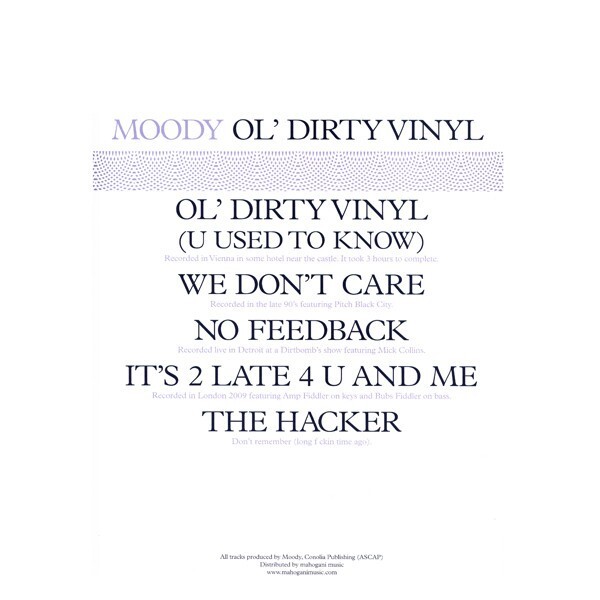 Moodymann / Ol' Dirty Vinyl 2010 US Vinyl KDJ Records KDJ39