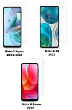 2 Pack Tempered glass for Moto G Stylus 4G/5G 2022, G Power 2022, Moto G 5G 2022