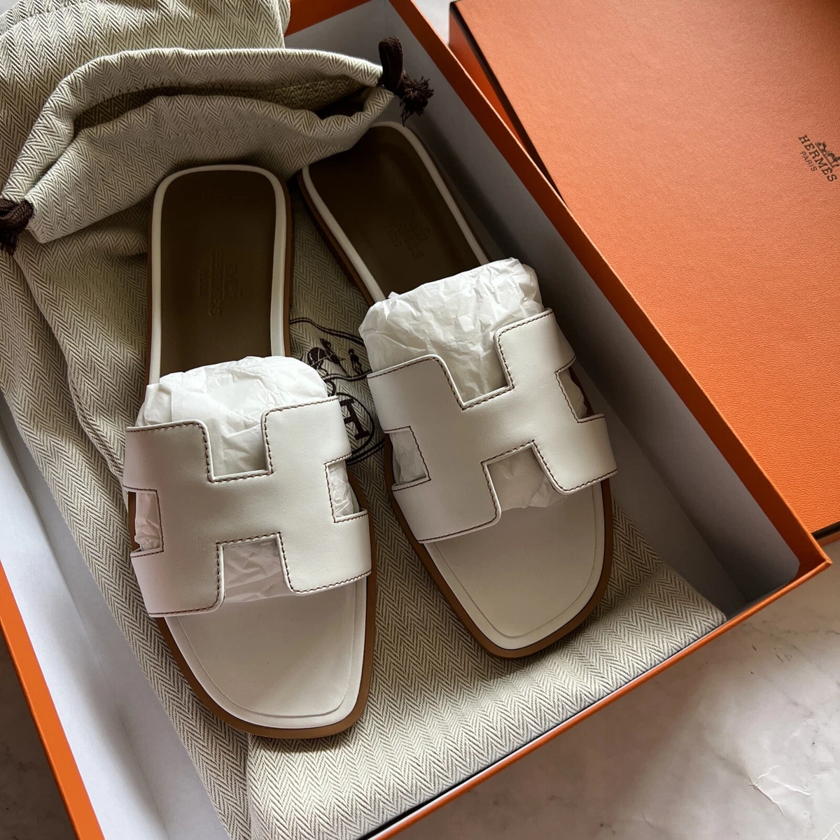 White oran cheap sandals