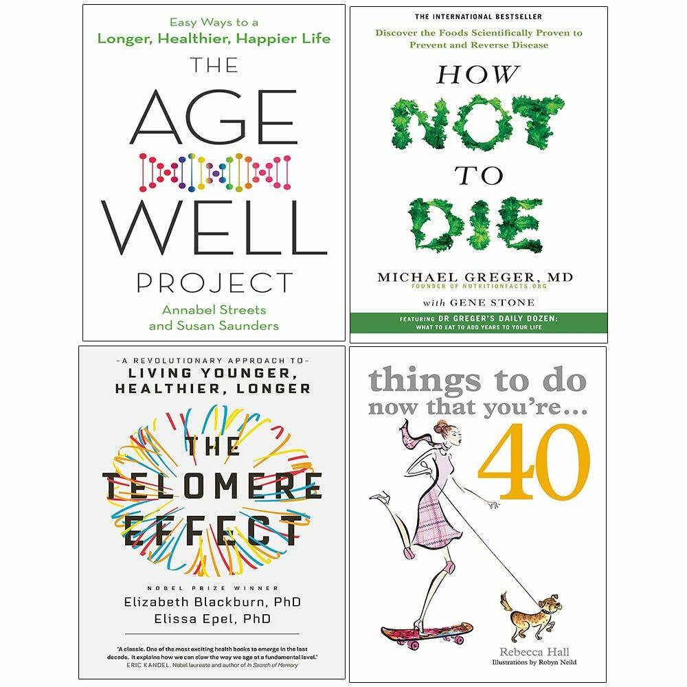 Age Well Project,How Not To Die,Things To Do,Telomere Effect 4 Books Set NEW - Image 3