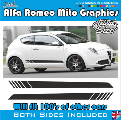 Alfa Romeo Mito Seitenstreifen Aufkleber Sticker Auto Grafik GTA GT 002