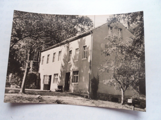 Postcard Bad Freienwalde youth hostel Teufelssee 1964 Eberswalde Oderberg Wriezen-