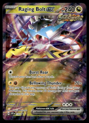 Pokemon TCG SV Promos #145 Raging Bolt ex NM | eBay