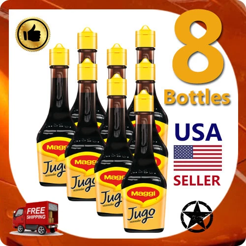 8 Bottles of Maggi Seasoning Sauce Salsa Maggi Original 3.38 oz