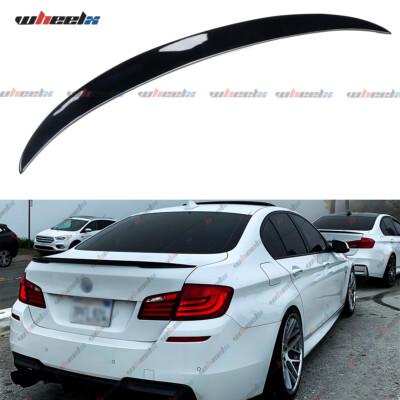 Sport Heckspoiler Lippe Schwarz Glanz passend für BMW 5er F10 F18 10-16