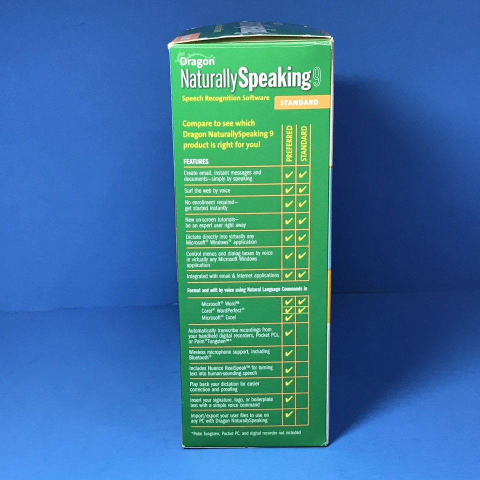 Dragon Naturally Speaking 9 Speech Recognition Software No Mic Open Box VGC - Image 2 of 3