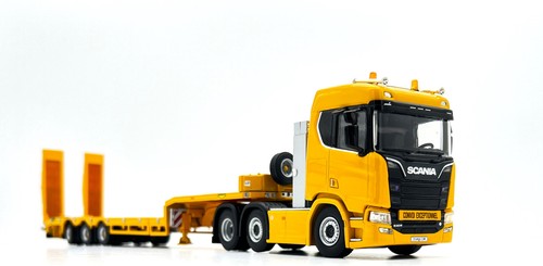Scania R normal CR20N 6x2 semi lowloader with ramps , WSI truck models , 1:50 - Picture 7 of 8