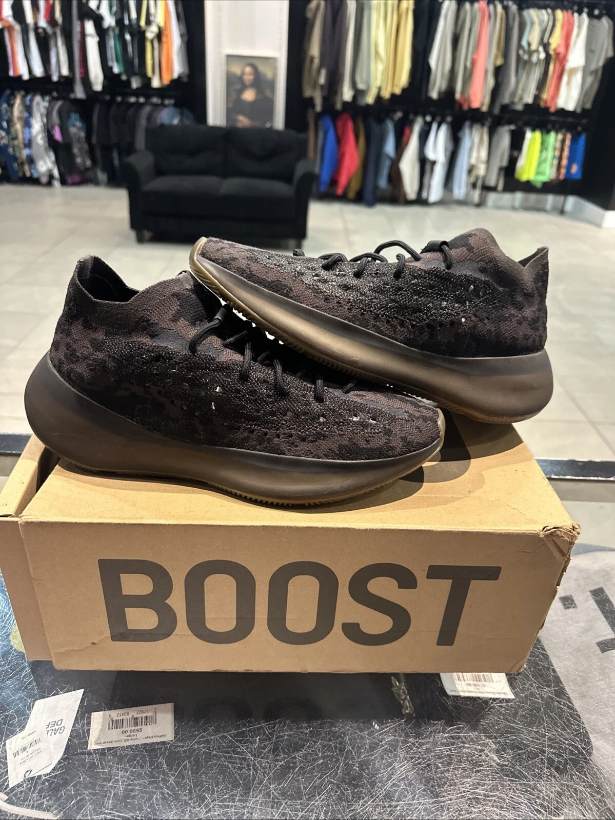 Taglia 11.5 Adidas Yeezy Boost 380 Onice Pass Antiriflesso As dS!!!!!