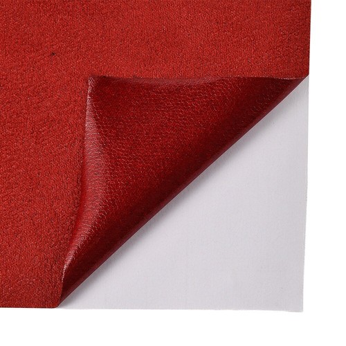 Red Suede Fabric Wrap Velvet Self Adhesive Film Sticker for Chair Car Interior - Picture 3 of 7