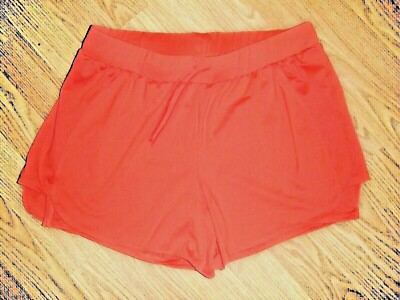 AVIA CORAL ELASTIC WAIST WITH DRAWSTRING ATHLETIC SHORTS SIZE L (12-14)